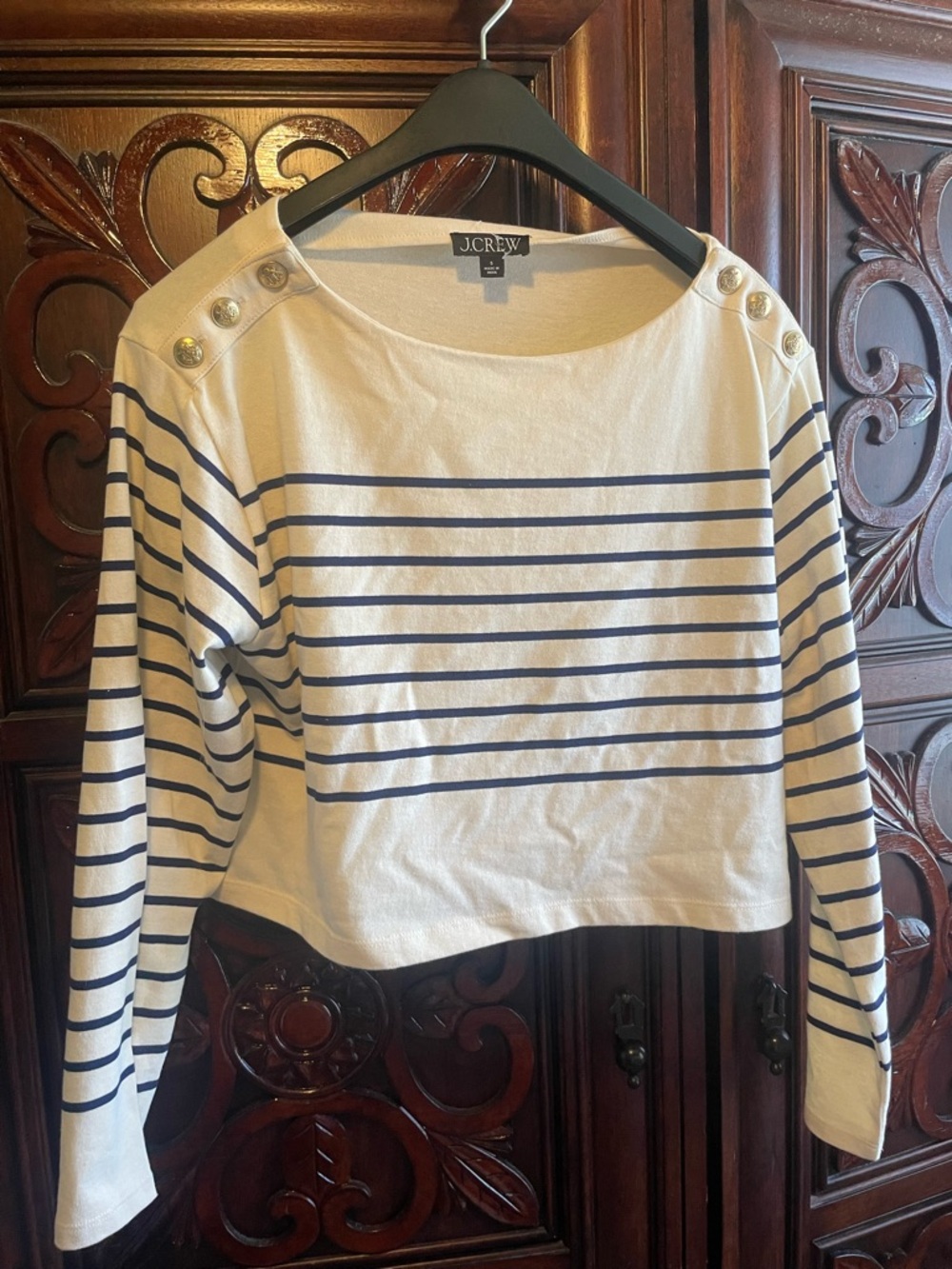 J. Crew White Crewneck Tee